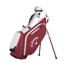 FAIRWAY 14 STAND BAG WHITE/CARDINAL